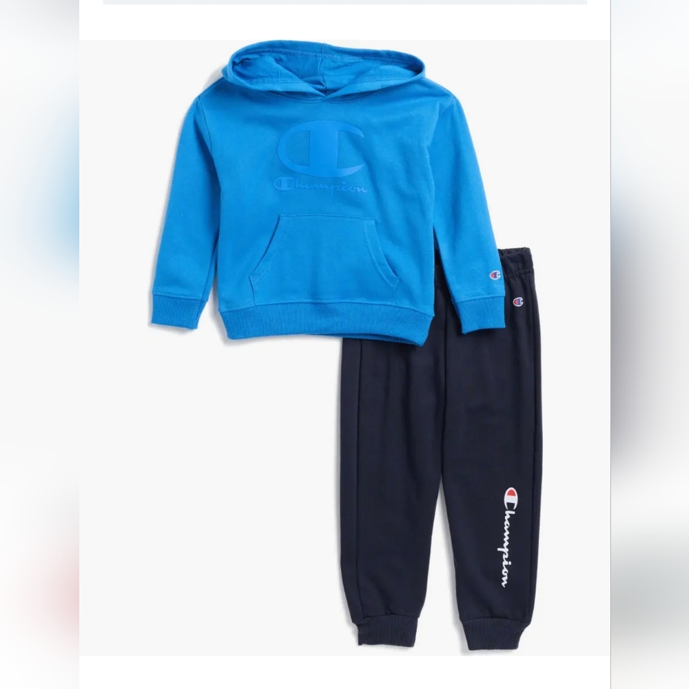 Champion Color Coded Pullover Hoodie & Joggers Set Sz 12m
